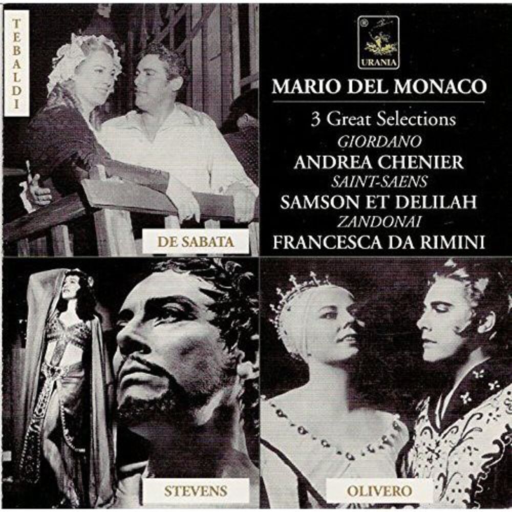 Mario del Monaco - 3 Operatic Selections  CD